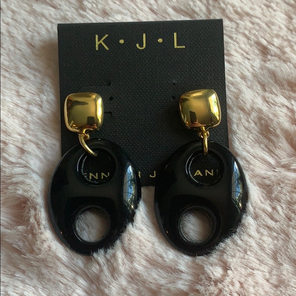 Kenneth Jay Lane Gold Plated Resin Earrings
